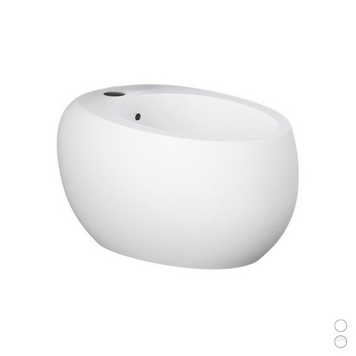 Bidet sospeso Cloud con fissaggio nascosto e rubinetto bianco opaco