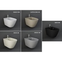 Bidet sospeso con fissaggio nascosto - Grigio opaco mat