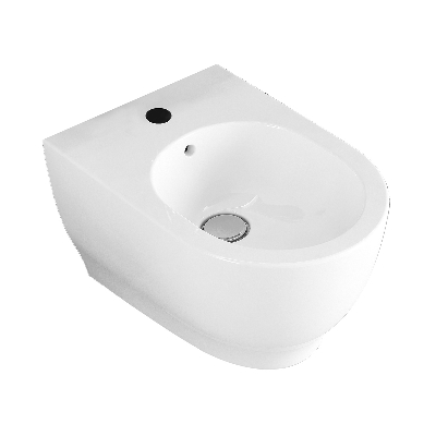Bidet sospeso Moon: fissaggio nascosto e rubinetto integrato