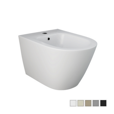 Bidet sospeso con fissaggio nascosto - Grigio opaco mat