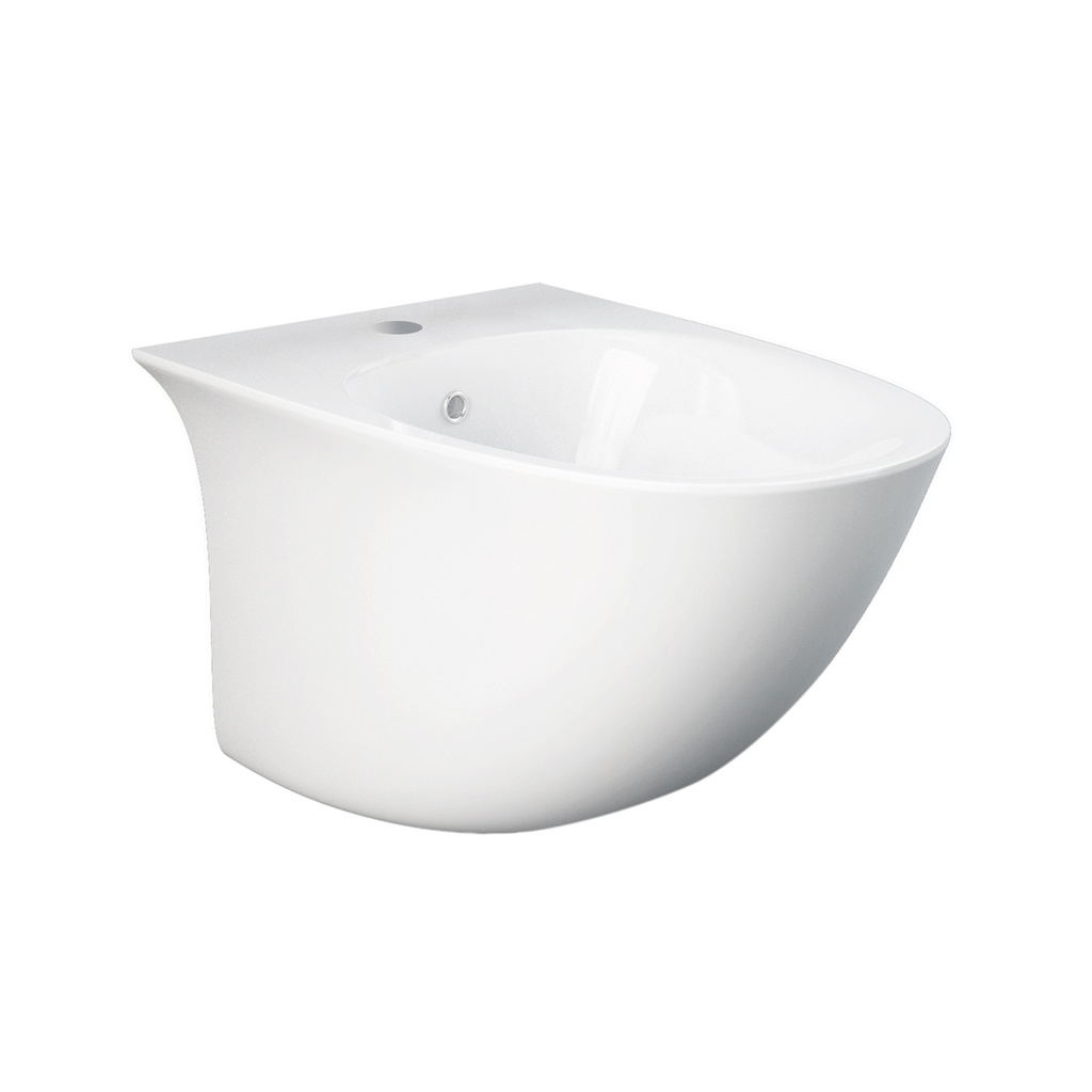 Bidet sospeso con fissaggio nascosto e rubinetto integrato
