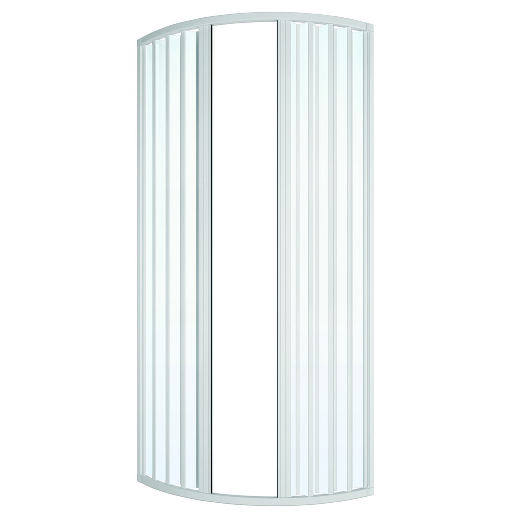 Box doccia circolare a soffietto cm 68-70 apertura laterale