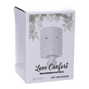 Bruciaessenze plug ceramica trecce bianco  cm 10