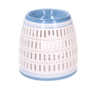 Bruciaessenze ceramica blu tondo cmø12