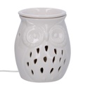Bruciaessenze ceramica gufo con spina cmø9