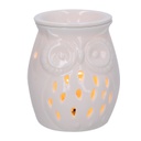 Bruciaessenze ceramica gufo con spina cmø9