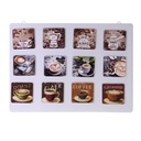 Calamita metallo set 12 pezzi ass coffee c-espositore cm6x6