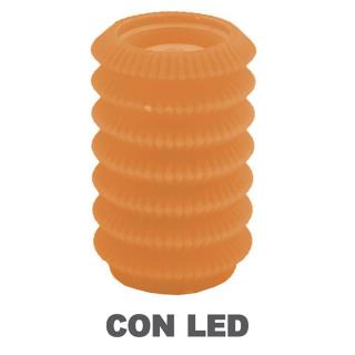 Candela led lanterna arancione fontana cmø13