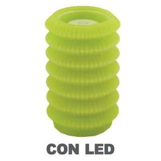 Candela led lanterna verde fontana cmø13