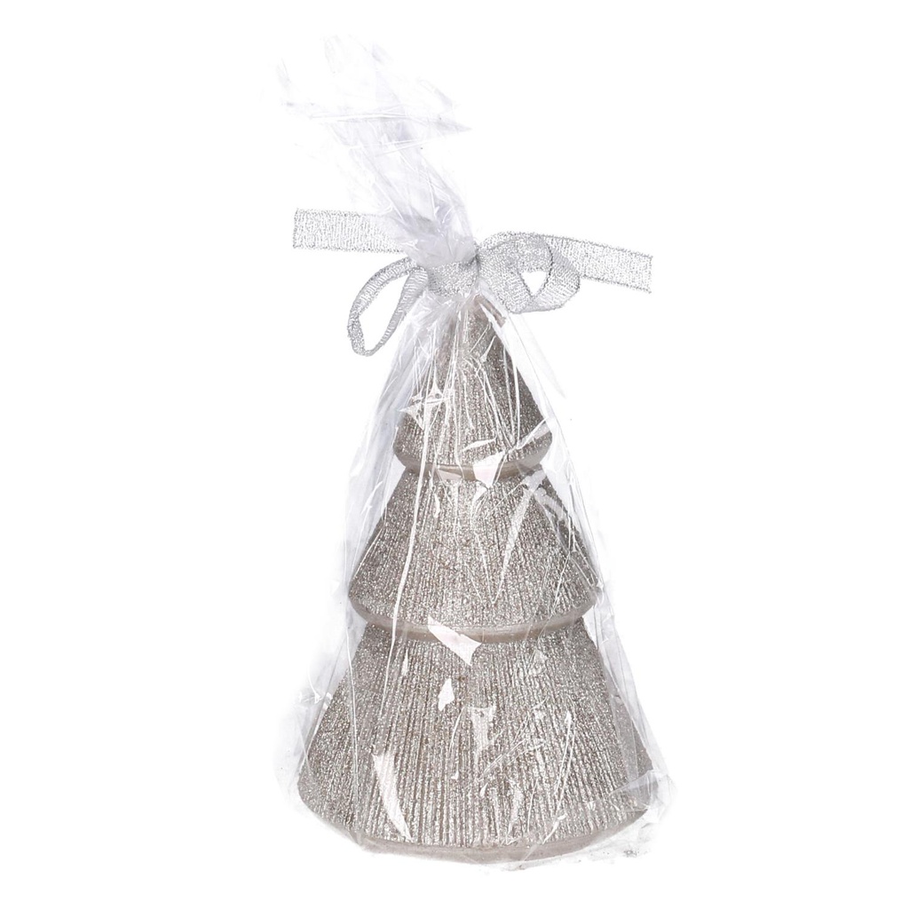 Candela paraffina albero champagne cmø9h13,5