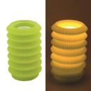 Candela led lanterna verde fontana cmø13