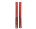 Candele colore rosso con glitter H 25 cm