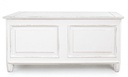 Cassapanca rustica Colette in legno nobilitato bianco