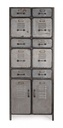 Cassettiera Store 2 ante e 10 cassetti stile industrial cm 169h