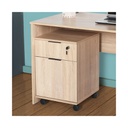 Cassettiera da ufficio con ruote colore sonoma cm 41x41xh.61 EFFEZ
