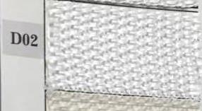 Cassetto poliestere c/manici metallo1-7bianco cm 38x28h21