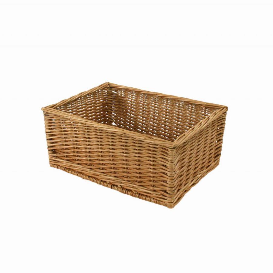 Cesta espositore vimini rettangolare cm 45x40h15