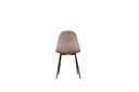 4x Sedia in similrattan con seduta beige 43x38x86,5h cm