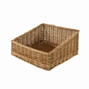 Cesta espositore vimini rettangolare cm 45x55h12/21