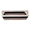 Cesta vimini multicolor rettangolare cm53x38h12,5