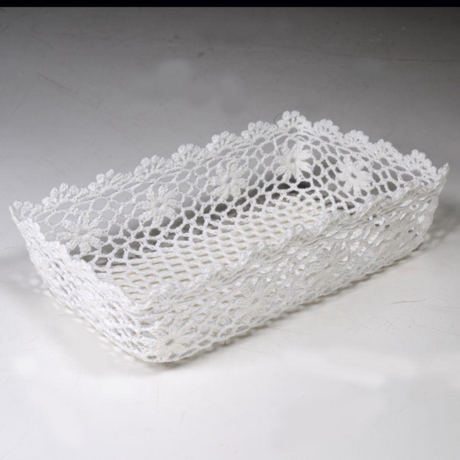 Cestina pizzo rettangolare cm32x21h7