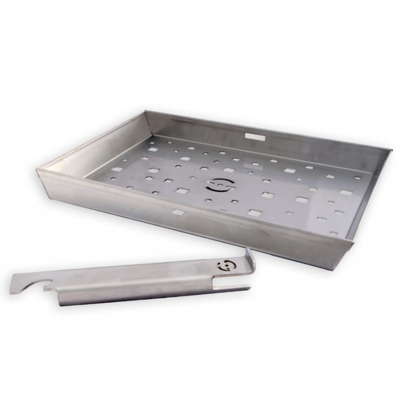 Cestino di cottura per barbecue manico removibile cm 27 x 19 x 3 h