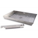 Cestino di cottura per barbecue manico removibile cm 27 x 19 x 3 h