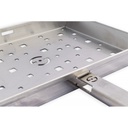 Cestino di cottura per barbecue manico removibile cm 27 x 19 x 3 h