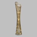 Colonna Flared ATS Silver 100 LED H140cm Luci di Natale