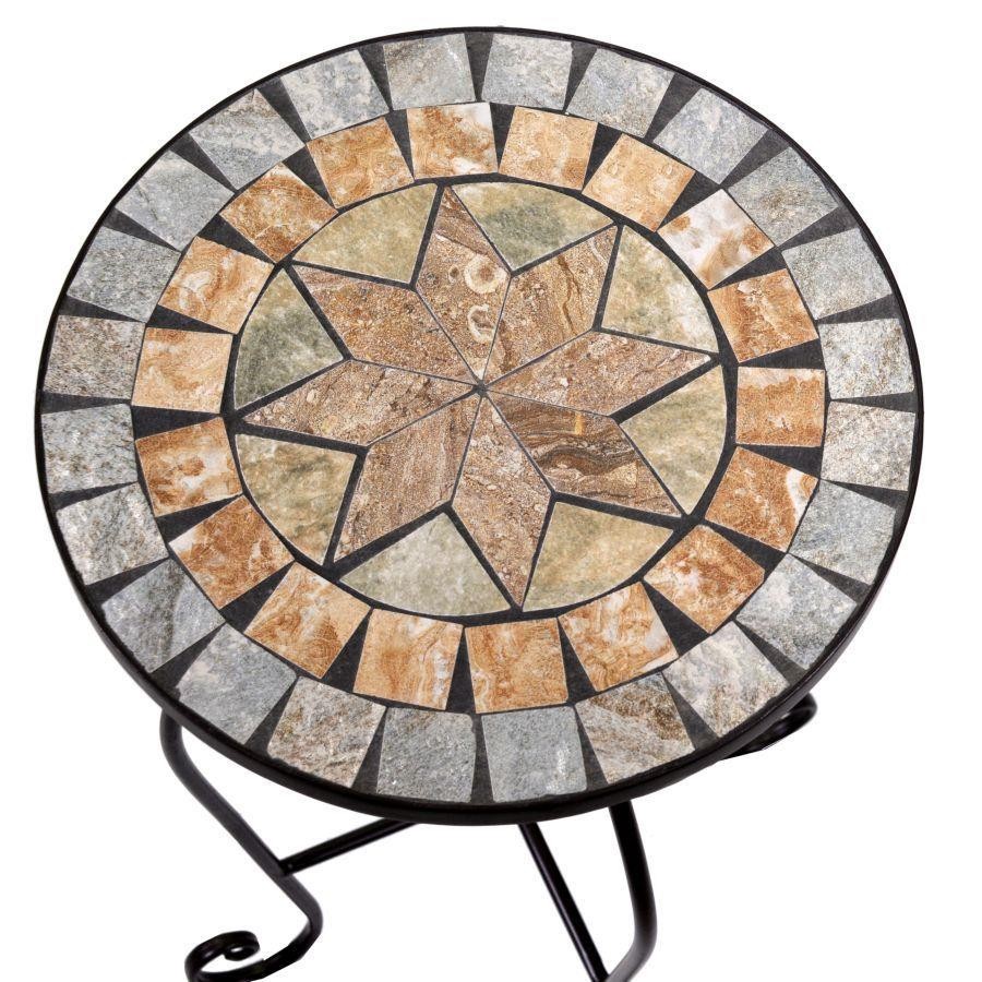 Colonnina mosaico in metallo Urbino