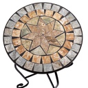 Colonnina mosaico in metallo Urbino