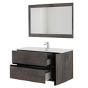 Composizione bagno color Cenere 2 cassetti 1 anta 110x46x h57 cm