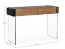 Consolle 2C Line Wood Nero110X40  
