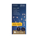 Corda in microled per decori a batteria 100 microluci  mt 4.95