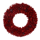Coroncina con pigne bordeaux cm ø45h8