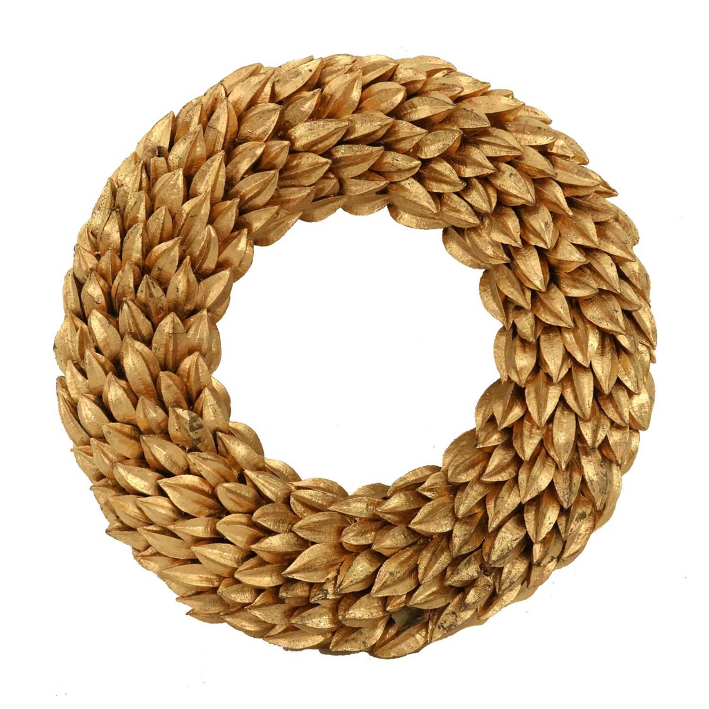 Coroncina glitter oro cm ø30h5,5