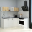 Cucina Angolare Bianca Reversibile 180x160 cm