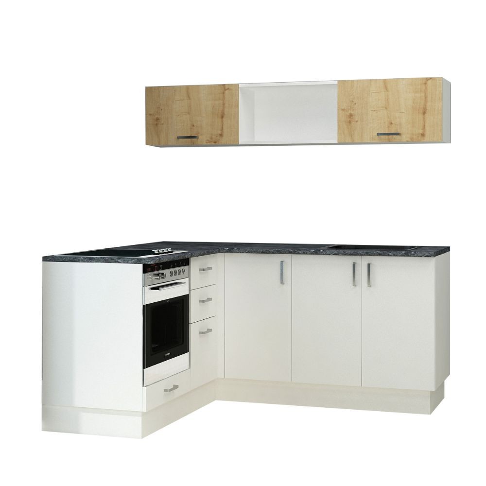Cucina Angolare Bianca Reversibile 180x160 cm