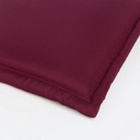 Cuscino in tessuto bordeaux Poly panca 3 posti