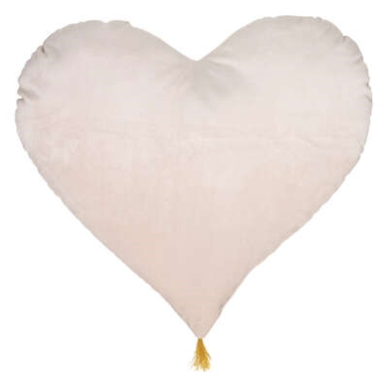 Cuscino cuore rosa morbido  L 40 x P 9 x H 45 cm
