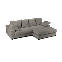 Divano Calgary grigio penisola reversibile EFFEZ