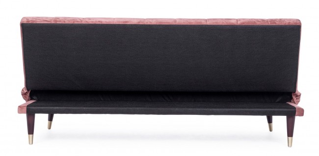 Divano Letto tre posti rosa reclinabile