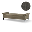 Divano letto Silvera 2 posti tessuto grigio EFFEZ