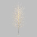 Albero Ramo TIGLIO Bianco H230cm 1560 MicroLED FlashLED 4m+ø115xH230cm Luci di Natale