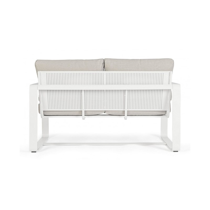 Divano per esterno due posti Bianco MERRIGAN 134x78x h84 cm