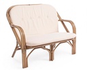 Divano per esterno in rattan Naturale GOLF NEW 111x80x h89 cm