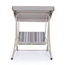 Dondolo in acciaio due posti Avorio GRELY 145x120x h185 cm iperbriko