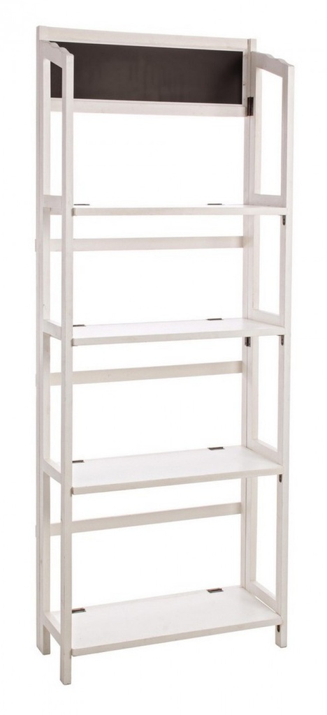 Espositore 4 piani rettangolare bianco 70x29,5x190h cm