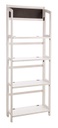 Espositore 4 piani rettangolare bianco 70x29,5x190h cm