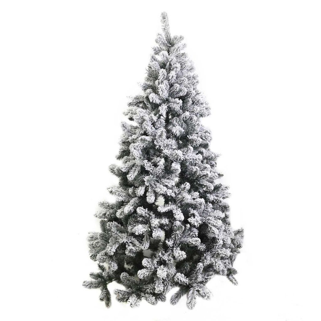 Albero burnaby innevato 1124 rami verdecm ø142h240